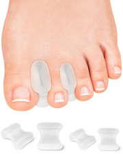 12 Pack Gel Toe Separators, Bunion Toe Spacers with 2 Sizes for Women Men Toe...