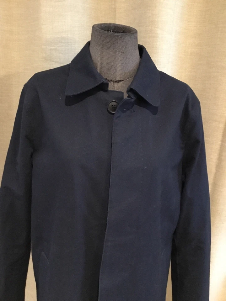 Très Beau Et Authentique Trench Coton Marine Maison Standards M Tbe - Photo 2/4