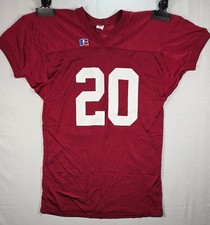 Vtg 90's Russell Athletic On Field Football Jersey Red Mesh 20 USA XL NOS 2" L