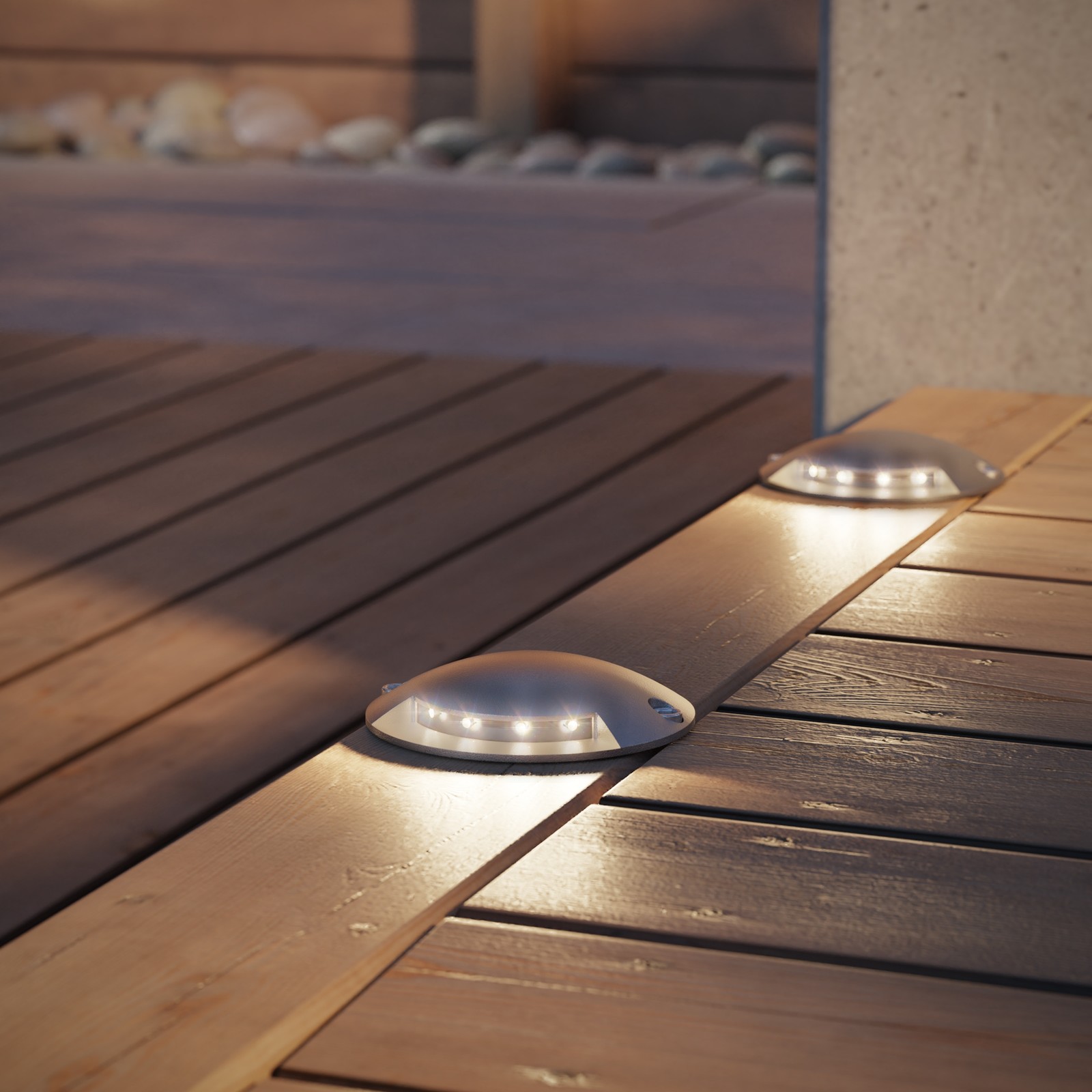Lampada da terra a LED Bunda a 1 luce per esterni bianco caldo 3 unità foto 5