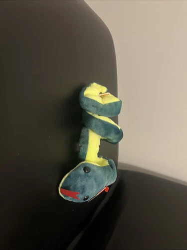 Ty Beanie Baby Hissy the Snake 1997 PVC Pellets *Rare Retired Vintage* w/Errors