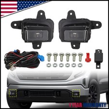 For 2022 2023 2024 Gmc Sierra 1500 Led Fog Lights Set With Switch Wires Bezel
