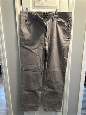 LEE Classic Regular Straight Leg Fit Men's  38 X 32 Grey  Jeans