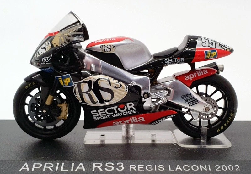 Modelos Ixo escala 1/24 IB30 - Aprilia RS3 - #55 R.Laconi - negro/plateado Foto 2 de 3