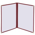 WeChef 30 Nontoxic Restaurant Menu Cover 8.5x11 2 Page 4 View Double Fold Stitch — photo 3