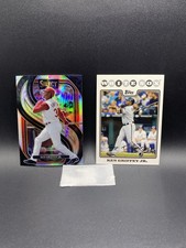 Ken Griffey Jr. Topps Panini Select White Sox Reds Card Lot (2 Cards)