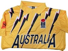 Australia ICC 1993 Cricket Shirt   World Series Lightning/Thunder Retro UK stock