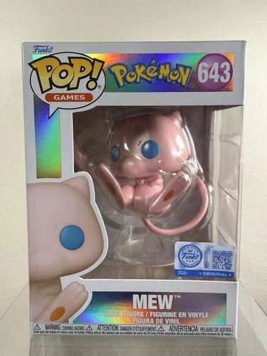 Funko Pop! Pokemon Mew #643 Pearlescent Funko Special Edition On Hand!