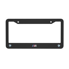 Bmw 2 Pack Aluminum Waterproof License Plate Frame Black