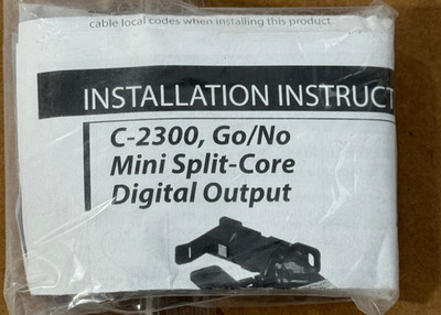 Senva Sensors C-2320, Go/No Mini Split-Core Digital Output New Sealed Pack