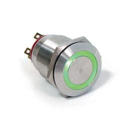 1Pcs PV4F2G011-341 Pushbutton Switches 2A 24VDC 19mm On-On Blk Anz Alum
