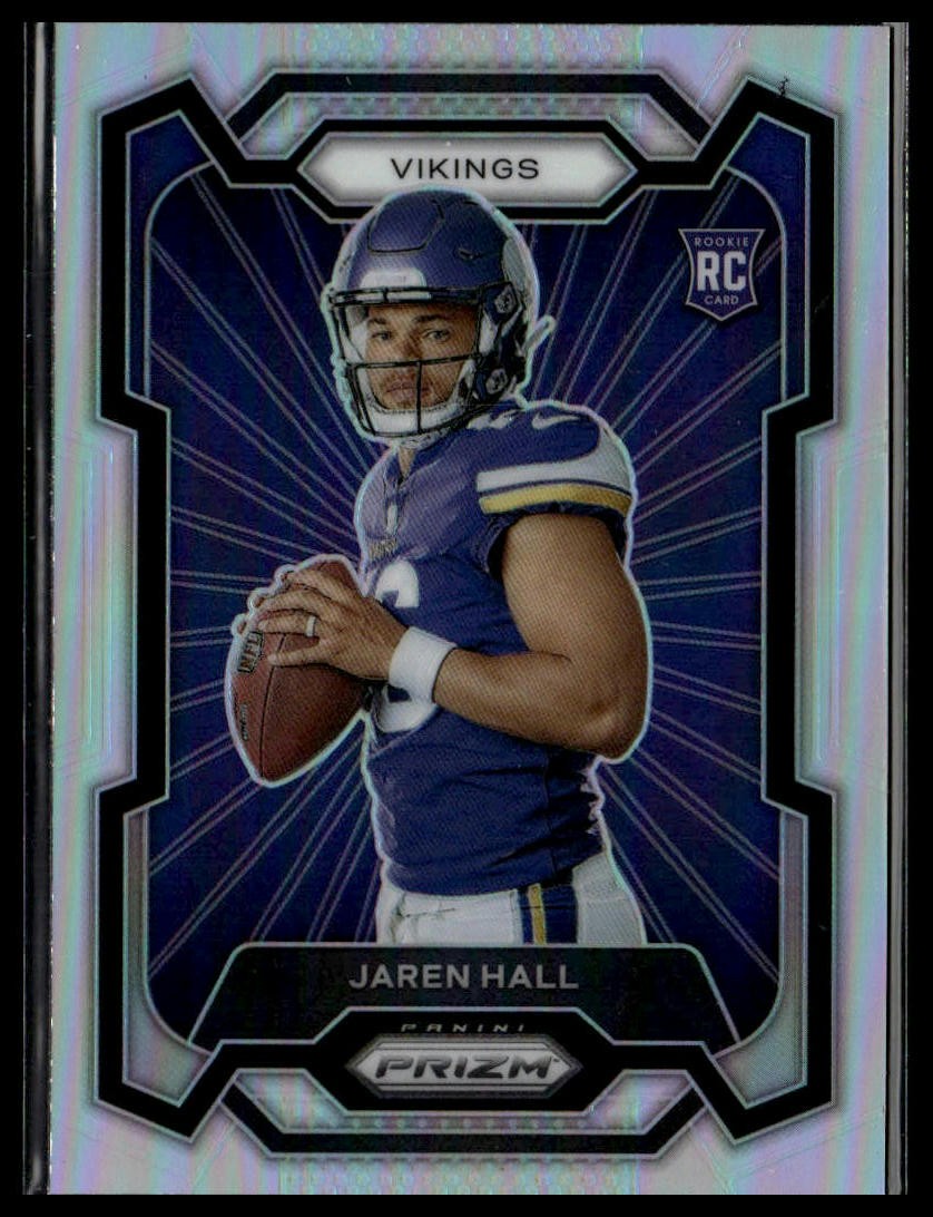 Jaren Hall 2023 Prizm Rookie Variations Prizms Silver #337 Vikings