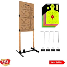 Adjustable Target Stand Base for Paper Shooting Cardboard Silhouette H Shape ...