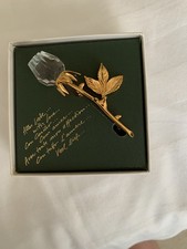 SWAROVSKI CRYSTAL TULIP BROOCH NEVER WORN IN BOX