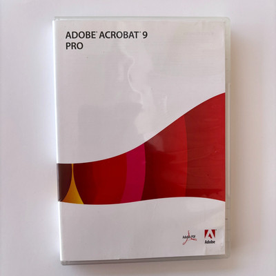 Adobe Acrobat 9 Pro for Windows Education w/ Serial Number