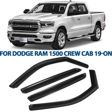 For 2019-2024 Ram Crew Cab In Channel Window Deflector Visor Rain Guard Kbipgzvf