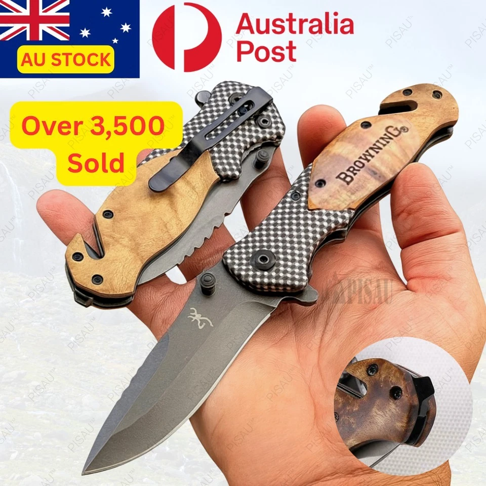 Browning Folding Pocket Knife – Outdoor, Survival, Hunting Tool