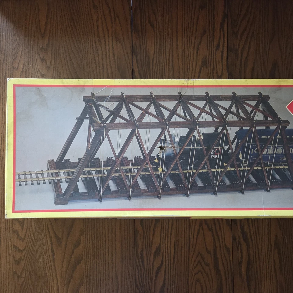 Aristo-Craft Tren Escala G Todo Madera Braguero Puente 7102 Caja Original y Completo Foto 2 de 4