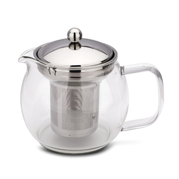 Weis Teekanne 0,6 Liter Aus Borosilikatglas Mit Edelstahl-Filter-image