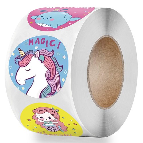 500pcs/roll Cute Animals Seal Labels Sticker for Kids Box Decor 1 inch Stick-ml - Picture 2 of 4