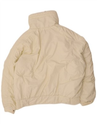 VINTAGE Damen wattierte Jacke UK 20 2XL weiß Polyester BQ10