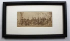Antique Civil War Photo of General Burnsides and Staff, Albumen Print Framed