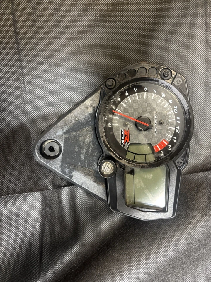 GSXR 1000 2007 2008 velocímetro medidores tablero de instrumentos fabricante original 38.000 millas Foto 3 de 3