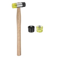 Double Head Hammer 1" Diameter with 2 Replacement Heads for Installation