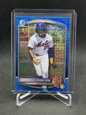 2025 Bowman Draft BDC-115 Elian Pena Blue Mojo Mega Box Refractor #'d /150