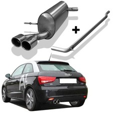 FOX Racinganlage ab Kat 2x90mm eingerollt für Audi A1 inkl. Sportback 1.4l TFSI
