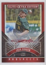 2015 Panini Elite Extra Edition Prospects Red Ink 3/25 Josh Graham #121 Auto 9pd