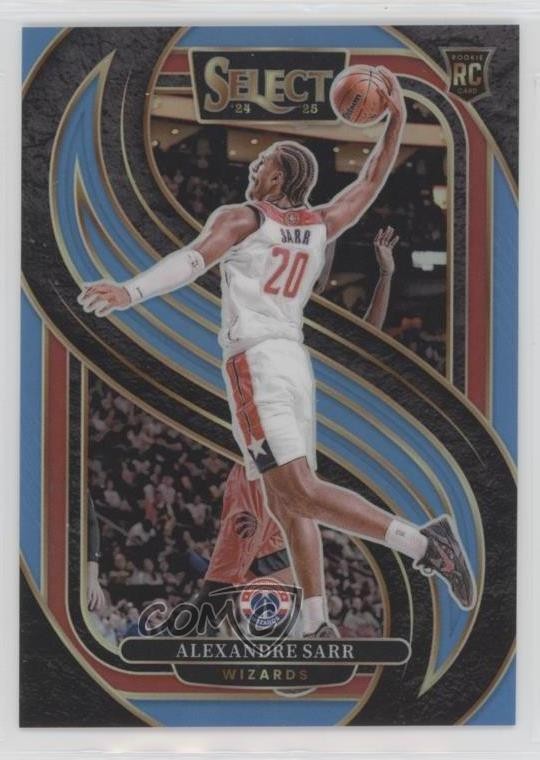 2024 Select Premier Level Light Blue Prizm 62/299 Alexandre Sarr Rookie RC 1k9t