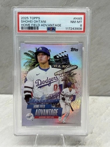 2025 Topps Shohei Ohtani Home Field Advantage #HA5 PSA 8