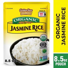 Golden Star Ready-to-Heat Organic Thai Hom Mali Jasmine Rice, 8.5 oz