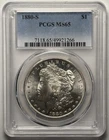 1880 S - Morgan U.S. Silver Dollar $1 - San Francisco - PCGS MS65