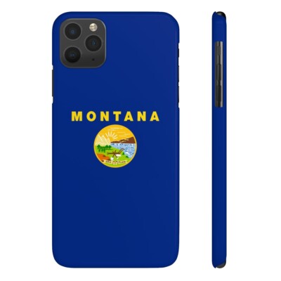 Montana State Flag Super Slim Phone Case