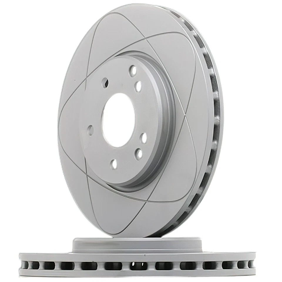 Premium Rear Slotted Disc Brake Rotors for Lexus HS250H 10-12, Toyota RAV4 06-18 - Image 4 of 4