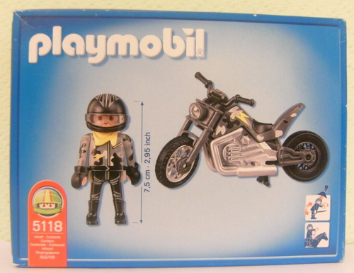 Playmobil Custom Bike 5118 von 2010 Neu & OVP Motorrad Motorradfahrer - Bild 2 von 2
