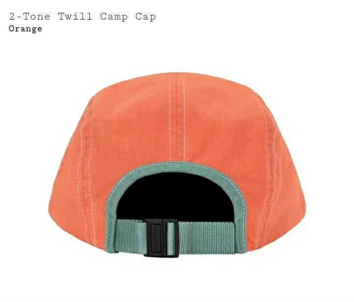 SUPREME 2-TONE TWILL CAMP CAP ORANGE SS22 | eBay