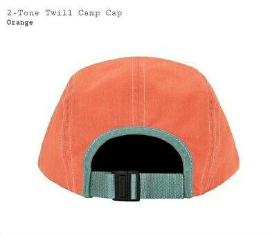 SUPREME 2-TONE TWILL CAMP CAP ORANGE SS22