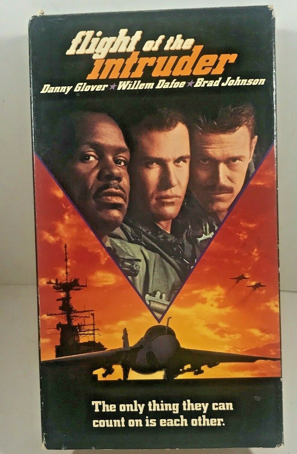 VHS Tape Flight of the Intruder Willem Dafoe Danny Glover 97363210931