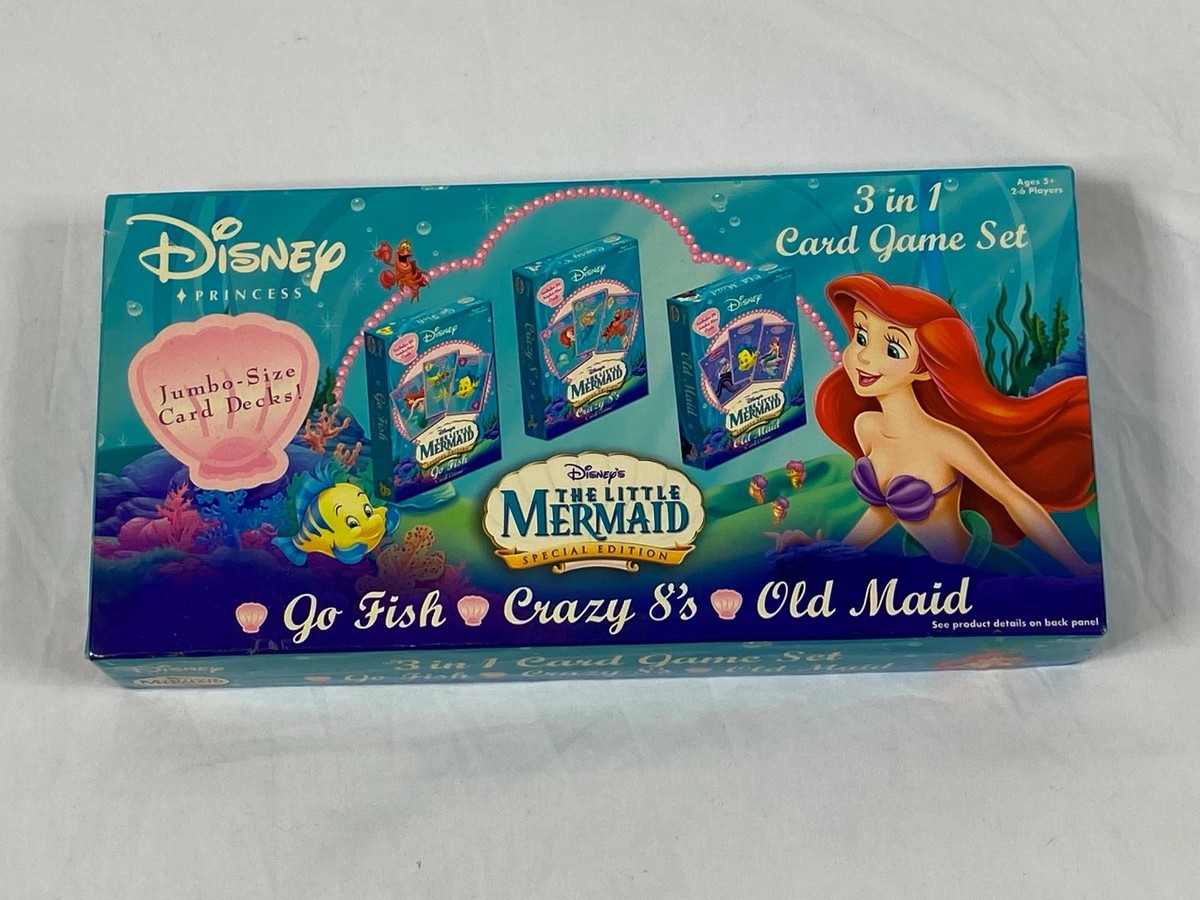 DISNEY PRINCESS 2006 THE LITTLE MERMAID 3 in 1 Card Game Set