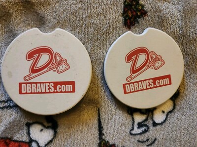 Danville Braves (2 pc) Car Cup Holder Insets