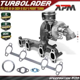 Turbolader für Audi A3 VW Caddy III Golf V Passat Touran Polo Jetta III 1.9 TDI