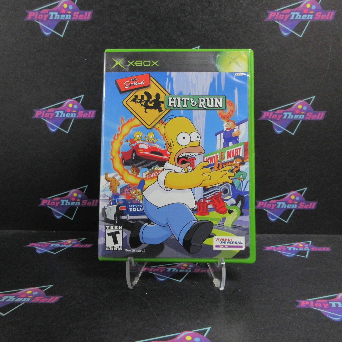 Simpsons Hit and Run Xbox + Reg Card Complete - 1 Year Warranty EX