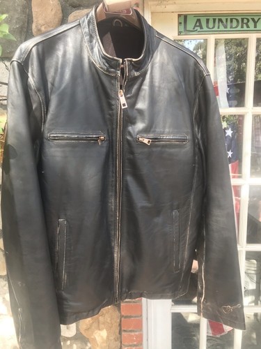 Rockstar Mens vintage leather jacket 