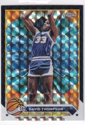 Topps Chrome NBA Basketball 2024 No. 116 David Thompson Black Refractor 2/2