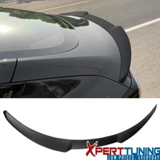 Fits 17-23 Tesla Model 3 IKON Style Matte Black Trunk Spoiler Wing Decklid ABS