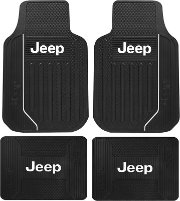      Jeep Authentic 4 Pieces Front & Rear OEM Floor Mats Nice BEST Gift