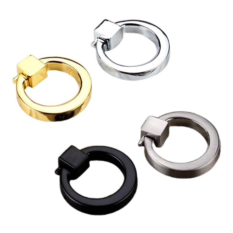 Round Wardrobe Handle Light Luxury Cabinet Cupboard Pulls Simple Furniture Pulls-image